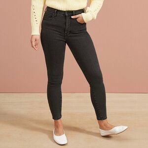 Everlane - the High Rise Skinny Jean - Faded Black
